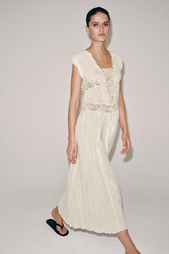 Collection pleated lace - zw,