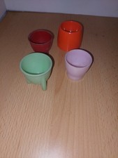 Vintage Bakelite Egg Cups Different Makes 1930's to 1960's Job Lot of 4