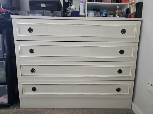 Cream bedroom chest 4 - cream,