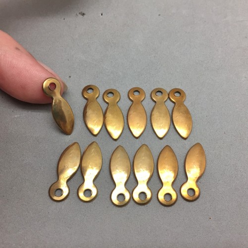 Solid brass hardware slide - solid, tab