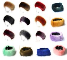 HIGH QUALITY FUAX FUR HEADBAND MULTI FIT WOMENS WINTER HEAD BANDS