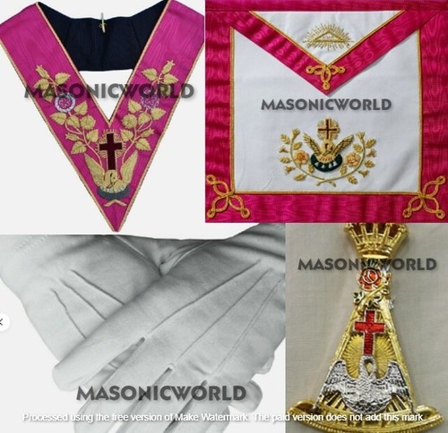 Masonic regalia rose croix - rose,