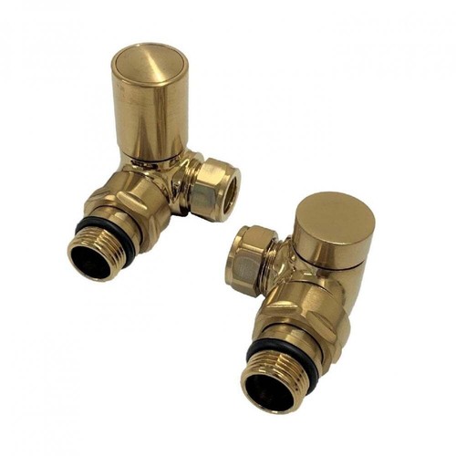 Brushed brass round - brushed, modern