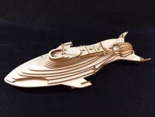 Stingray Laser Cut Wooden 3D