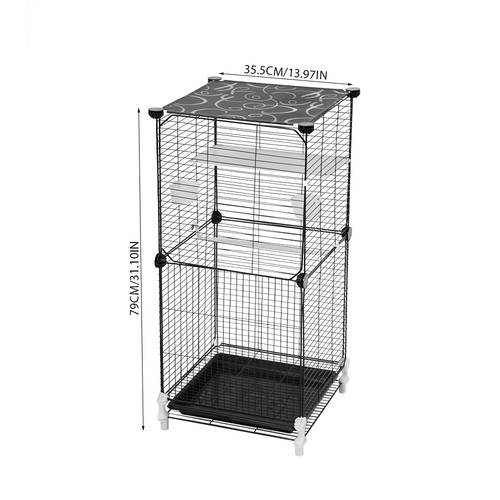 Large metal bird cage - metal,