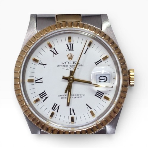 Rolex date two tone - date, mm