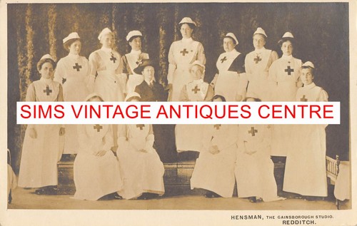 Antique postcard ww1 - antique, red