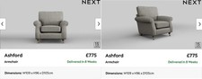 NEXT Ashford Armchair X 2