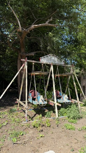 Antique fairground ride - fairground, horses
