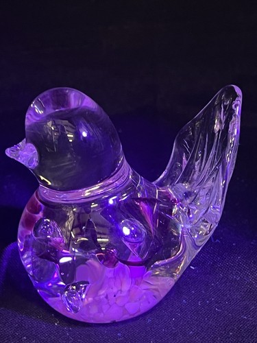 Vintage art glass bird - vintage,