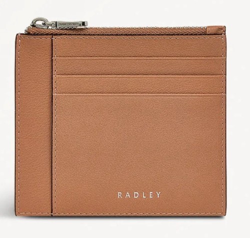 Radley brown leather card - leather,