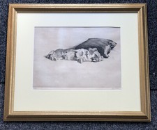 Cecil Aldin Drypoint Etching Pekinese ‘Susan The Huntress’ pencil signed 83/100