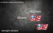 Nicky Hayden Vinyl Decal Stickers 7 year outdoor vinyl high quality x 2