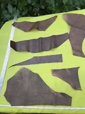 SCRAP PIECES SAMPLE COWHIDE GENUINE REAL Mixed LEATHER SUEDE Offcuts MATERIAL