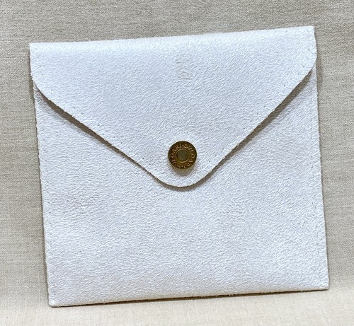 Bvlgari suede leather pouch - bvlgari,