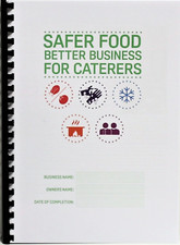 2025 Safer Food Better Business Caterer SFBB +13 Month Diary &Temp In 1 Book.