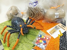 Decoupage Kids Birthday, Homeschooling Craft, Party Kit - Decopatch Spider x 3