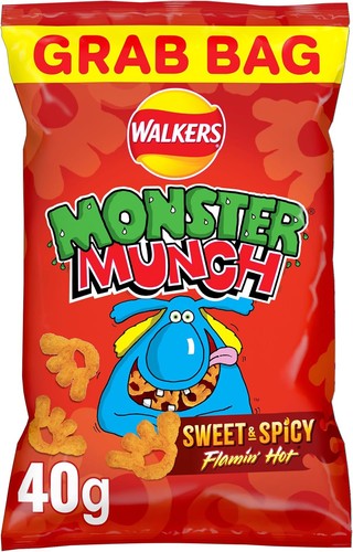 Walkers monster munch flamin - walkers, flamin'