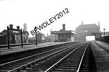 35mm NEGATIVE CLAY CROSS STATION DERBY'S SEPT/1951 WAS PERM CLOSED 1967