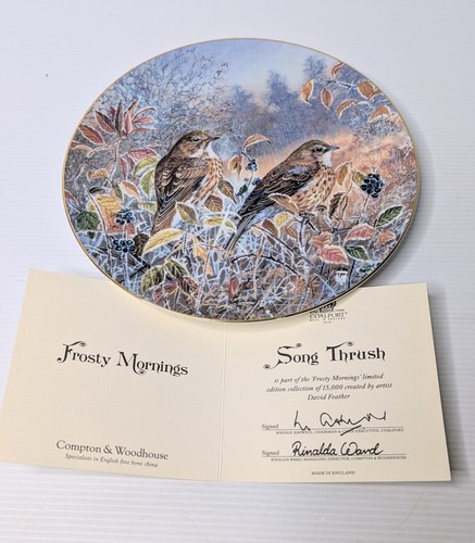 Coalport song thrush frosty - coalport,