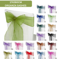 Organza Sashes Chair Cover Bow