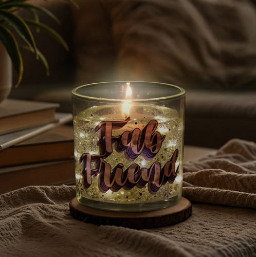 Light scented candle - light,