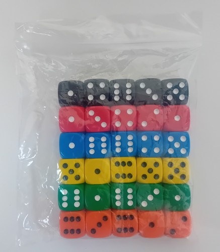 Plastic six sided - plastic, d6
