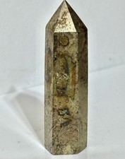 Golden Pyrite Crystal Tower