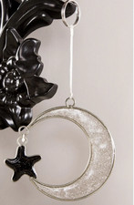 Hanging halloween black cat - black,