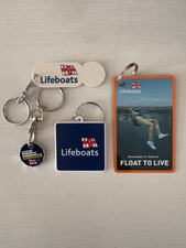 RNLI Royal National Lifeboat Institute Fundraising Keyrings x 4