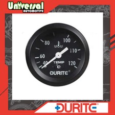 Durite Mechanical Water Temperature Gauge with 12' Capillary - 52mm