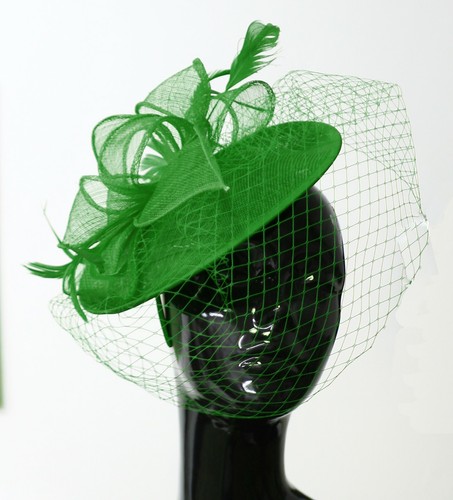 Saucer sinamay headband - saucer,