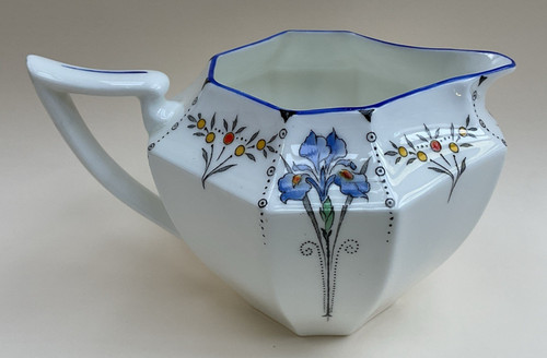 Shelley milk jug blue - milk, 'blue