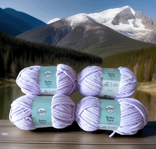 Crafty baby yarn lilac - 4x, yarn,