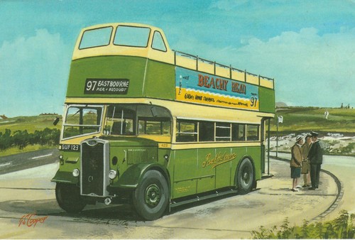 Southdown open top - top, bus