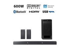 Sony HT-RT3 5.1 600W Black - Home Cinema Systems Bluetooth Soundbar with Remote