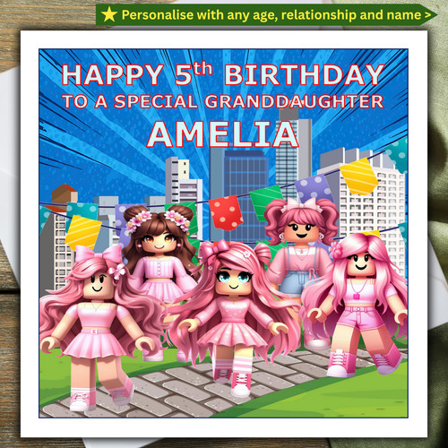Roblox personalised birthday - personalised,