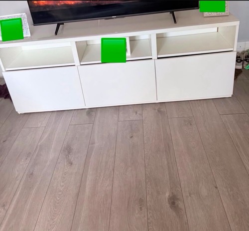 Modern white freestanding - modern, tv