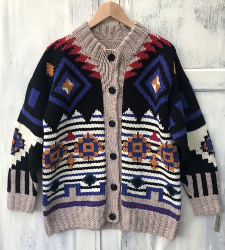 Vintage hand knit - knit, aztec