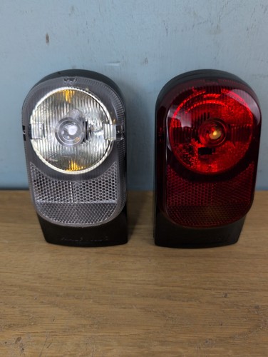 Halfords retro bicycle lights - retro,