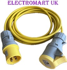 110V 16A PLUG TO SOCKET YELLOW