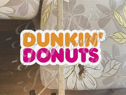 Dunkin donuts logo custom - logo,