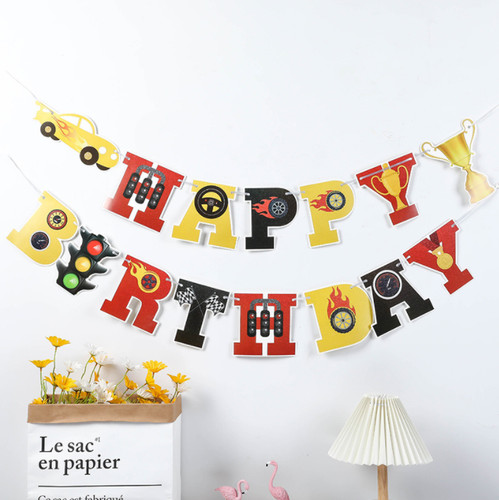 Car racing bunting - car,