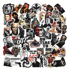 James Bond 007 Stickers Cool Waterproof Sticker Luggage Skateboard Guitar