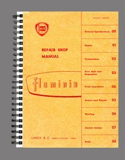 LANCIA FLAMIA WORKSHOP MANUAL REPAIR SERVICE BOOK ON PAPER ENGLISH Reprint