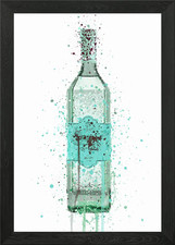 Gin Duck Egg Blue Framed Wall