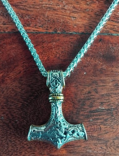 Stainless steel viking mjolnir - stainless,