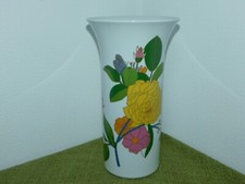 Large Rosenthal Vase Studio Line With Flower Decor H: 28.2Cm ! Signed W. Bauer !