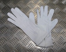 White 3 Dart Cotton Parade Ceremonial Gloves  Genuine British Military All Sizes
