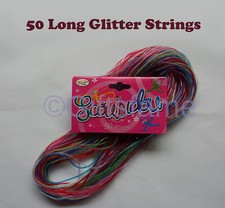 50 Glitter Scoubidou Strings
